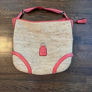 Coach Large Straw Purse